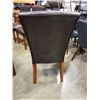 Image 8 : MODERN DINING TABLE WITH 6 LEATHER LOOK BUTTON BACK CHAIR