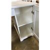 Image 2 : WHITE DOUBLE PEDESTAL DESK 57 INCHES WIDE X 28 1/2 TALL