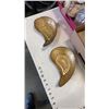 Image 2 : LOT OF GLASS PLATTERS AND DECORATIVE SHELLS