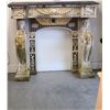 Image 1 : ONE OF A KIND EGYPTIAN THEMED CONCRETE FIREPLACE SURROUND, NO SHIPPING