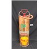 Image 1 : VINTAGE COPPER FLAG FIRE EXTINGUISHER W/CUSTOM PAINTED SHELL LOGO