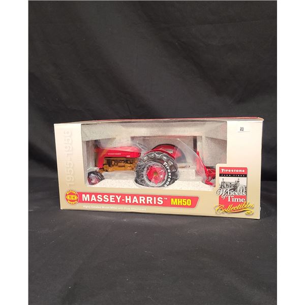 UNOPENED BOX MASSEY-HARRIS DIE CAST TRACTOR & PLOW