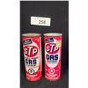 Image 1 : TWO VINTAGE STP GAS TREATMENT CANS