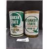 Image 1 : TWO QUAKER STATE MOTOR OIL CANS