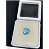 Image 2 : Sky Blue Topaz 1.495 ct. 7.96 x 7.86 x 3.68 mm Trillion Cut- Loupe Clean- Brazil