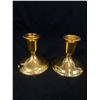 Image 2 : Vintage International Silver Candle Holders with Electroplated 24k Gold & Brass Dinner Bell