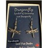 Image 2 : A Brand New Pair of Hyperallergenic Lead Free Pure Dragonfly Earrings Never Worn