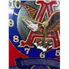Image 2 : 13.5 x15.5 Budwiser Beer  Mirror Wall Clock Sign