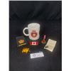Image 1 : Collectible Military Lot of Pins, Buttons, Cofee Mugs Etc