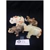 Image 1 : Lot of 4 Marble Carved Elephants