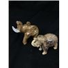 Image 2 : Lot of 4 Marble Carved Elephants