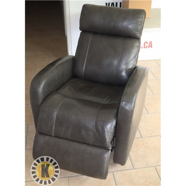 ELECTRIC POWER LIFT LEATHER RECLINER (MISSING POWER CABLE)