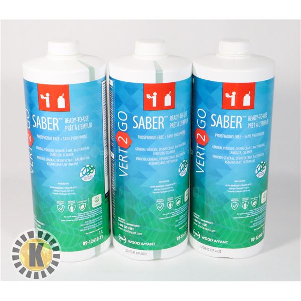 LOT OF 3 VERT 2 GO SABER 1L