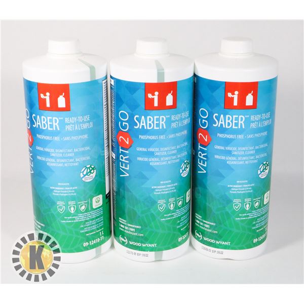 LOT OF 3 VERT 2 GO SABER 1L