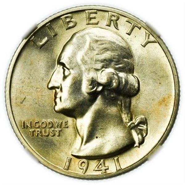 1941-S Washington Quarter NGC MS-64