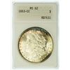 Image 2 : 1883-CC Morgan Dollar ANACS MS-62