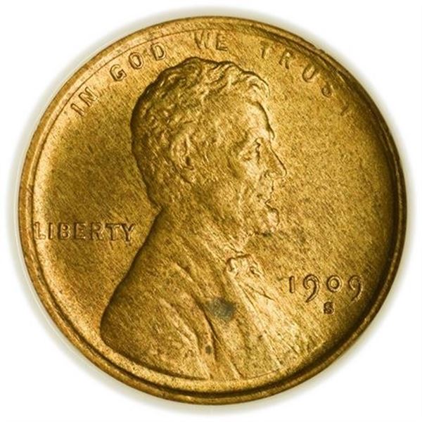 1909-S Lincoln Wheat Cent NGC MS-64 RB