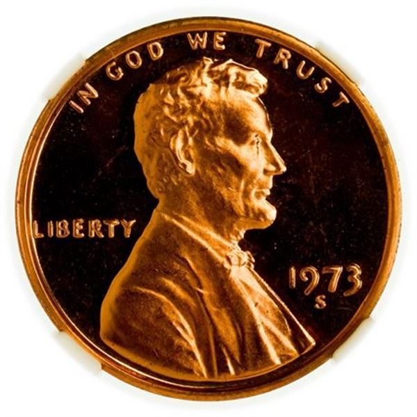 1973-S Proof Lincoln Memorial Cent NGC PF-66 UCAM