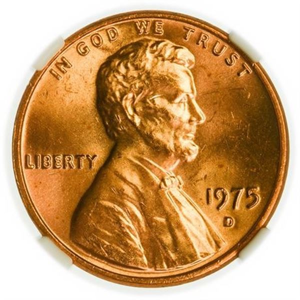 1975-D Lincoln Memorial Cent NGC MS-66 Red