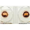 Image 3 : Pair of Proof Lincoln Memorial Cents PCGS DCAM