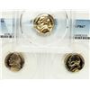 Image 2 : Lot of 3 PCGS PR-67 Jefferson Nickels 1958, 63, 64