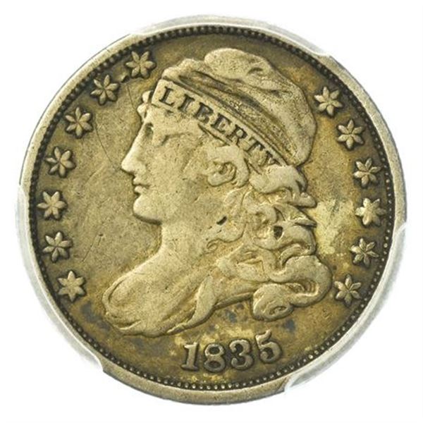 1835 Capped Bust Dime PCGS F-15