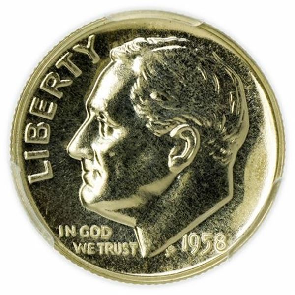 1958 Proof Roosevelt Dime PCGS PR-67