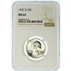 Image 2 : 1947-D Washington Quarter NGC MS-64