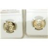 Image 2 : Lot of 2. 1949 & 1949-D Washington Quarters NGC MS-66