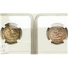 Image 3 : Lot of 2. 1956 & 1957 Washington Quarters NGC MS-66