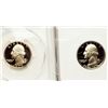 Image 2 : Two Coin Lot. 1976-S & 1977-S Clad Proof Washington Quarters