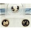 Image 2 : Three Proof Washington Quarters 1998-S, Ohio, & DC
