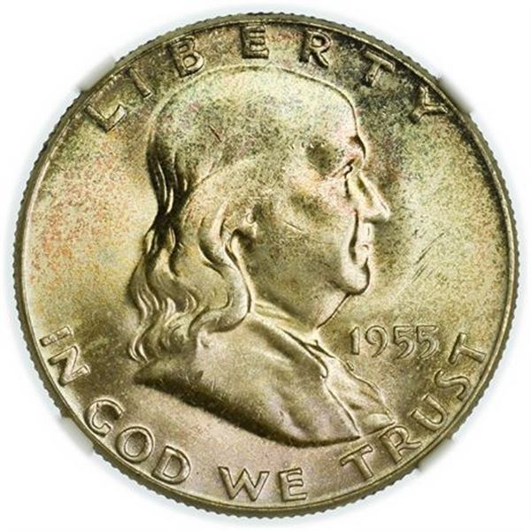 1955 Franklin Half Dollar NGC MS-65