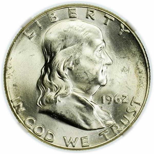 1962 Franklin Half Dollar NGC MS-64