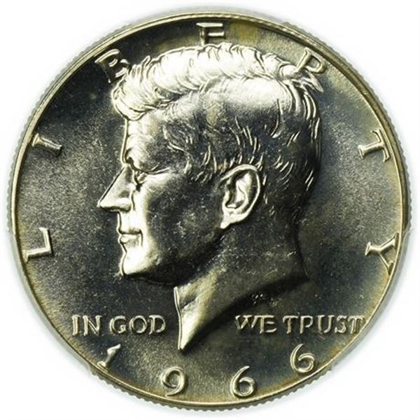 1966 SMS Kennedy Half Dollar PCGS SP-66
