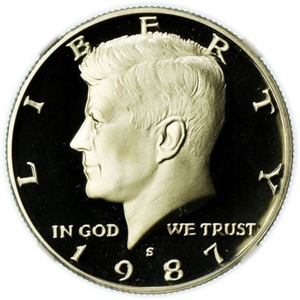 1987-S Kennedy Half Dollar NGC PF-70 UCAM