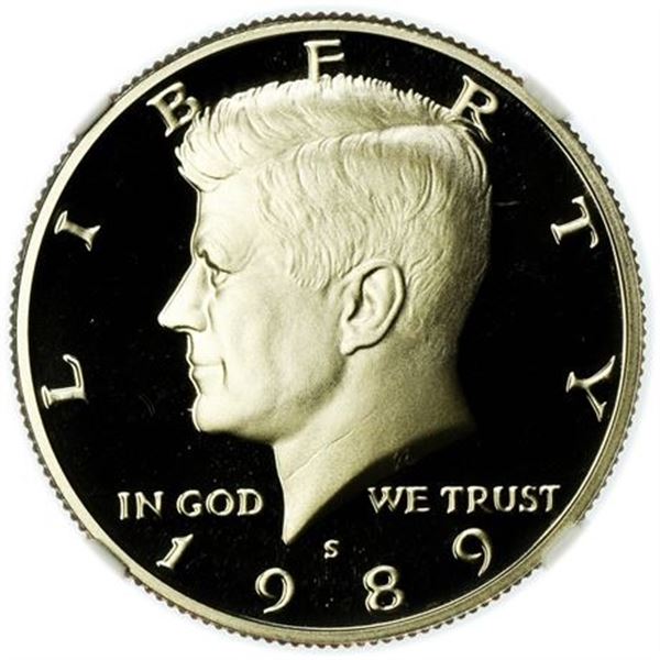 1989-S Kennedy Half Dollar NGC PF-70 UCAM