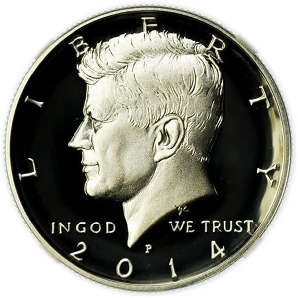 2014 P Silver Proof 50th Ann. Kennedy Half Dollar NGC PF-69 UCAM