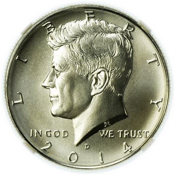 2014-D Silver 50th Anniversary Kennedy Half Dollar NGC SP-69