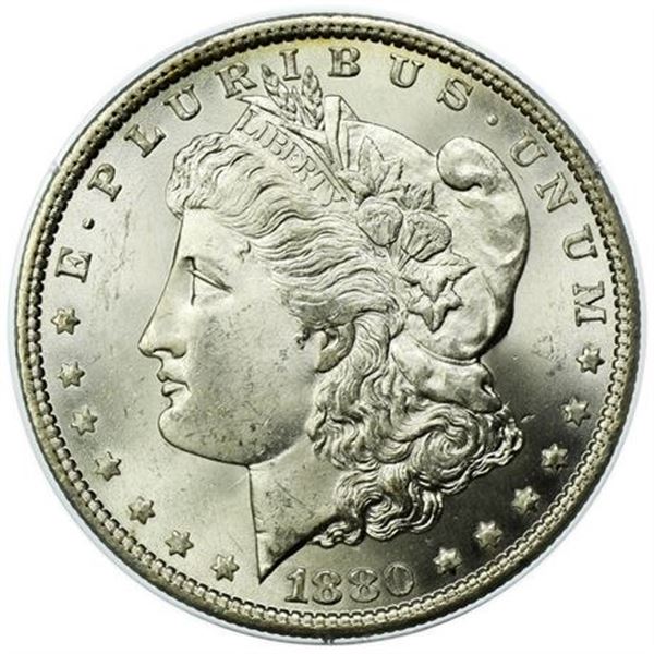 1880 Morgan Dollar PCGS MS-63 OGH