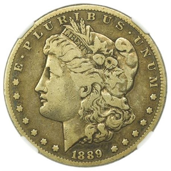 1889-CC Morgan Dollar NGC F-15 CAC