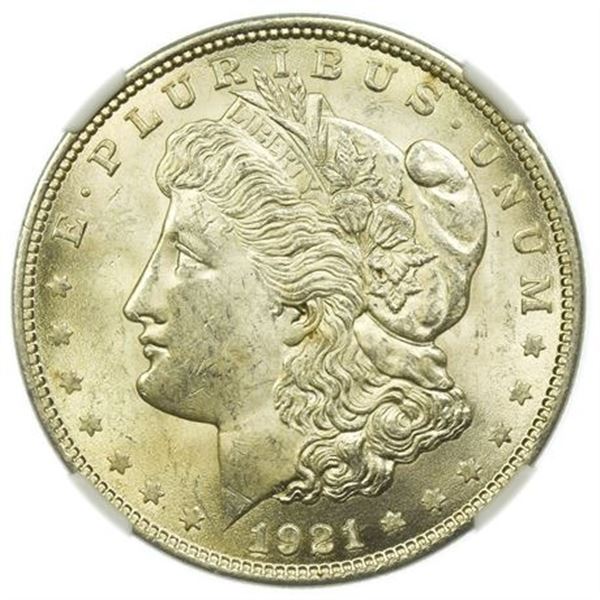 1921 Morgan Dollar NGC MS-62
