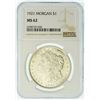 Image 2 : 1921 Morgan Dollar NGC MS-62