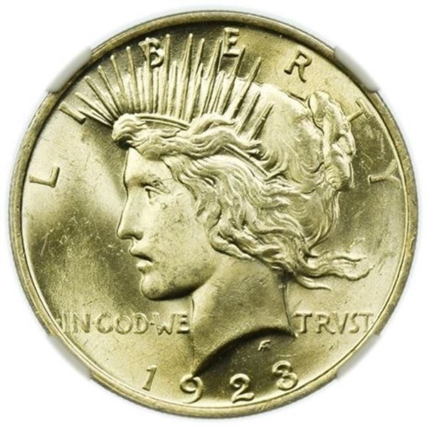 1923 Peace Dollar NGC MS-62