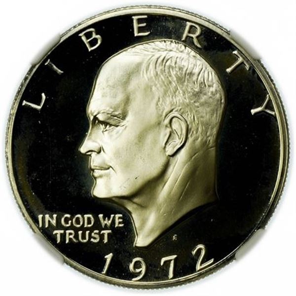 1972-S Silver Proof Eisenhower Dollar NGC PF-68 UCAM