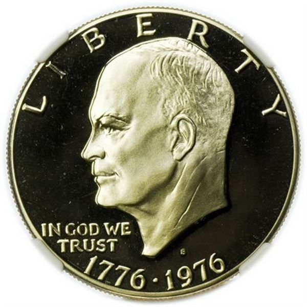 1976-S Type 2 Clad Eisenhower Dollar NGC PF-69* Cameo