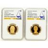 Image 2 : Polk & Lincoln Proof Dollars NGC PF-69 UCAM