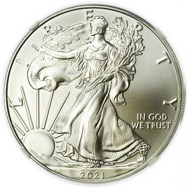 2021 Type 1 Silver Eagle NGC MS-70 Rhett Jeppson Label