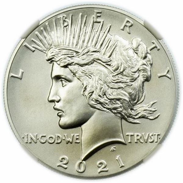 2021 High Relief Peace Dollar NGC MS-70
