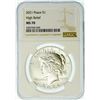 Image 2 : 2021 High Relief Peace Dollar NGC MS-70